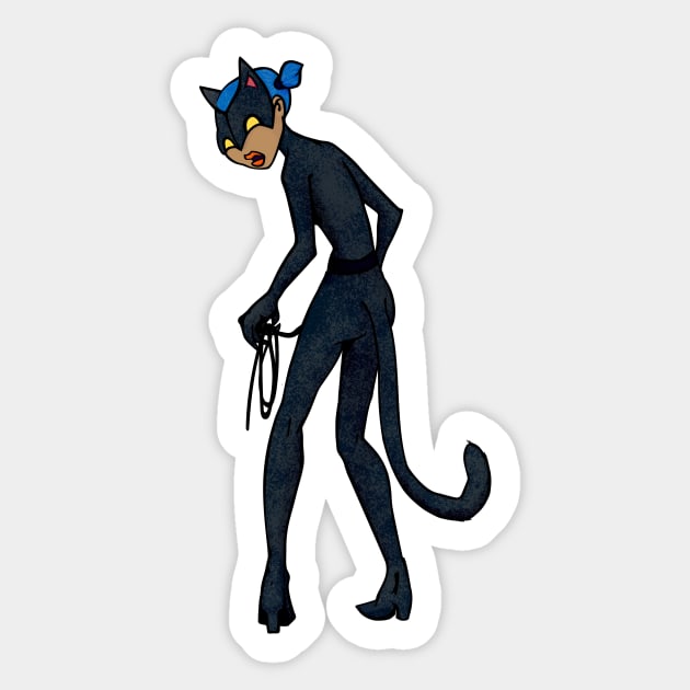 Meow Lady Sticker by jacisjake
